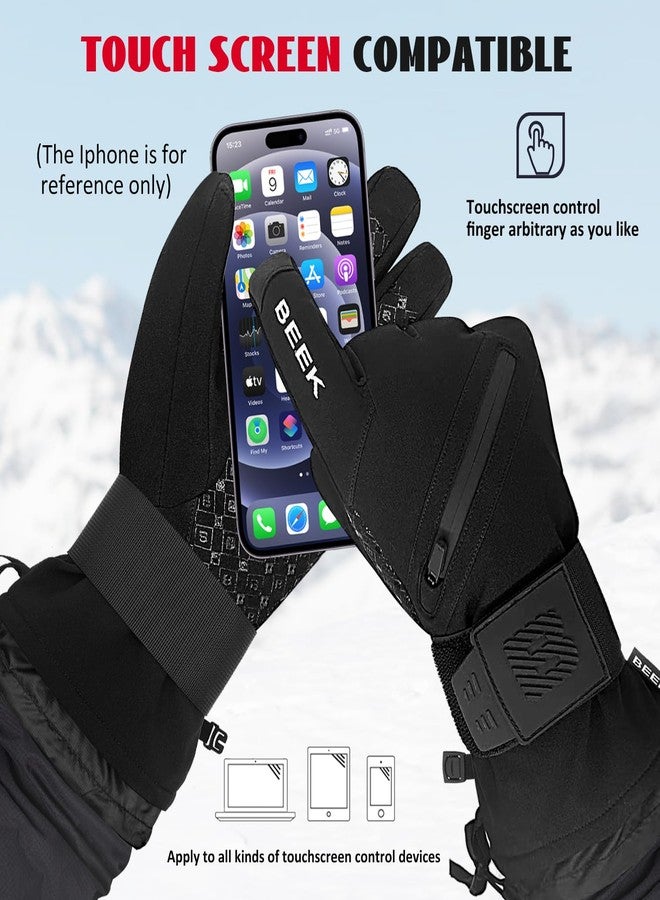 BEEK Waterproof Ski Gloves for Men and Women (Large) - Image 4